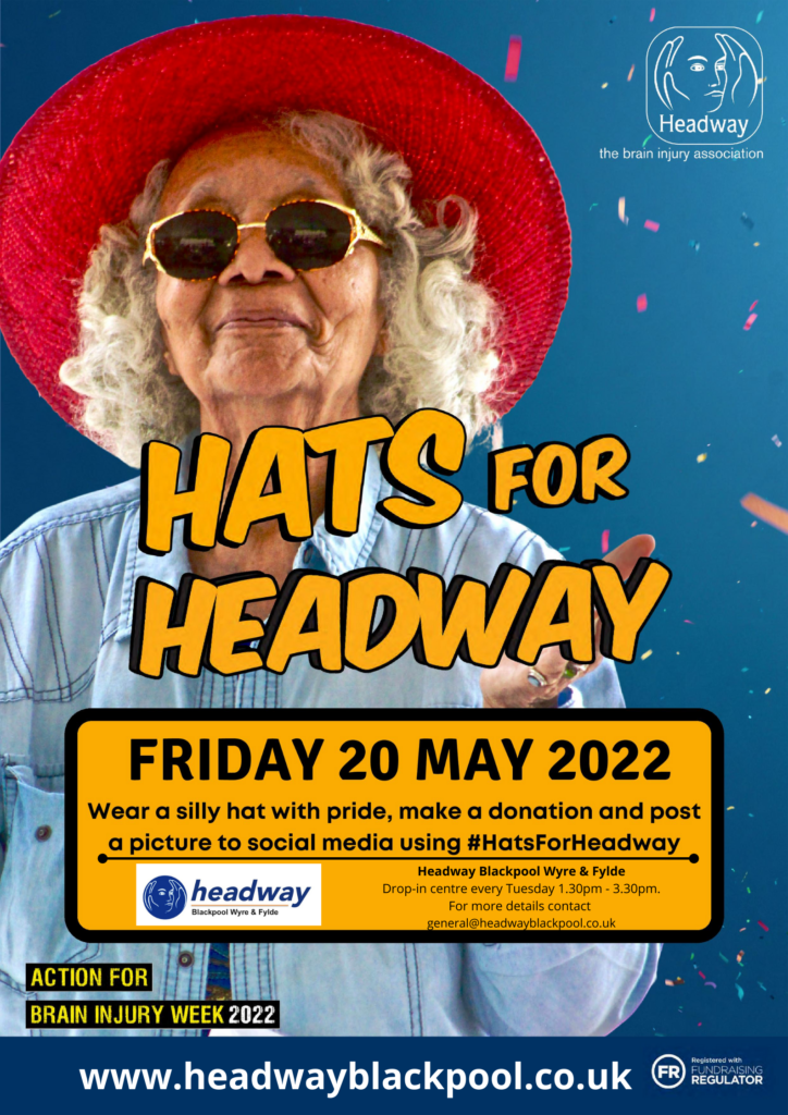 Hats for Headway Day 20 May 2022 wear a silly hat and donate